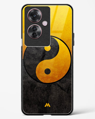 Yin Yang in Gold Glass Case Phone Cover (Oppo)