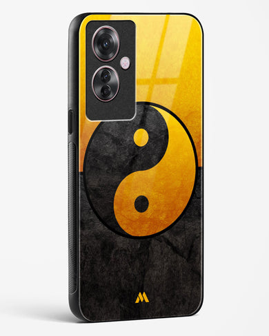 Yin Yang in Gold Glass Case Phone Cover (Oppo)