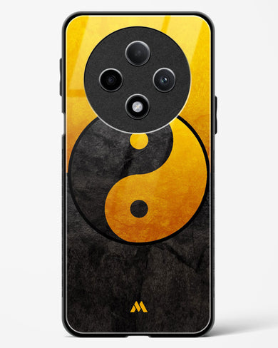 Yin Yang in Gold Glass Case Phone Cover (Oppo)