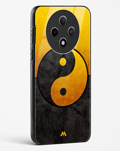 Yin Yang in Gold Glass Case Phone Cover (Oppo)