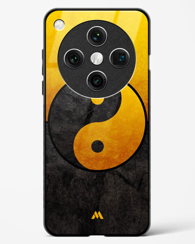 Yin Yang in Gold Glass Case Phone Cover (Oppo)