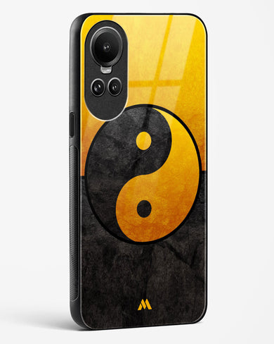 Yin Yang in Gold Glass Case Phone Cover (Oppo)