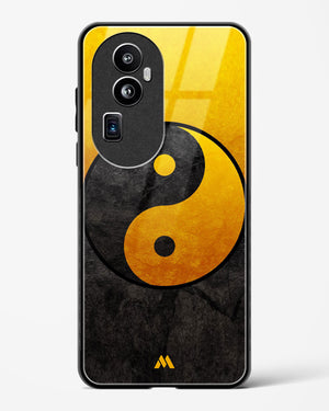 Yin Yang in Gold Glass Case Phone Cover (Oppo)