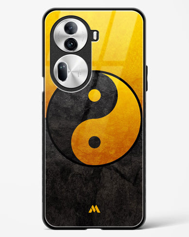 Yin Yang in Gold Glass Case Phone Cover (Oppo)