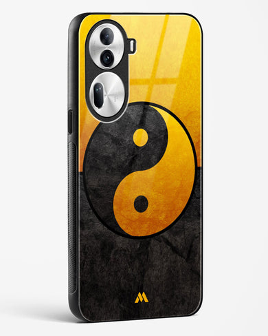 Yin Yang in Gold Glass Case Phone Cover (Oppo)