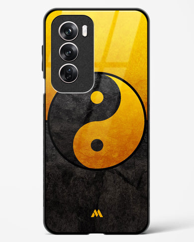 Yin Yang in Gold Glass Case Phone Cover (Oppo)