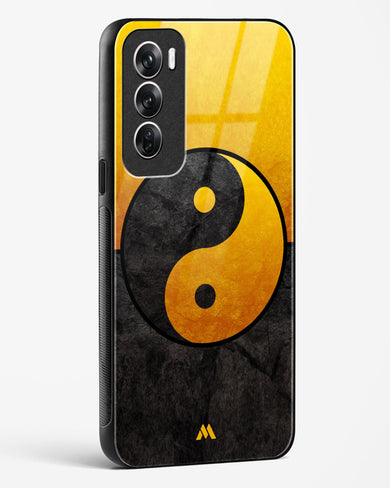 Yin Yang in Gold Glass Case Phone Cover (Oppo)