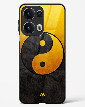 Yin Yang in Gold Glass Case Phone Cover (Oppo)