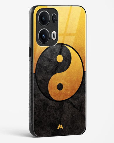 Yin Yang in Gold Glass Case Phone Cover (Oppo)