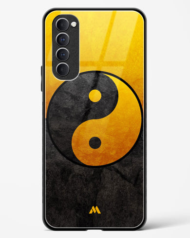 Yin Yang in Gold Glass Case Phone Cover (Oppo)