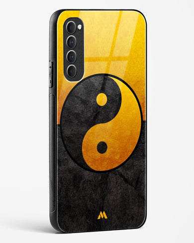 Yin Yang in Gold Glass Case Phone Cover (Oppo)