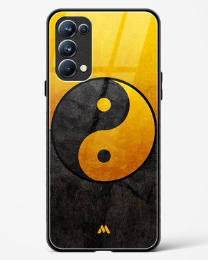 Yin Yang in Gold Glass Case Phone Cover (Oppo)