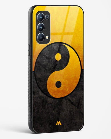 Yin Yang in Gold Glass Case Phone Cover (Oppo)