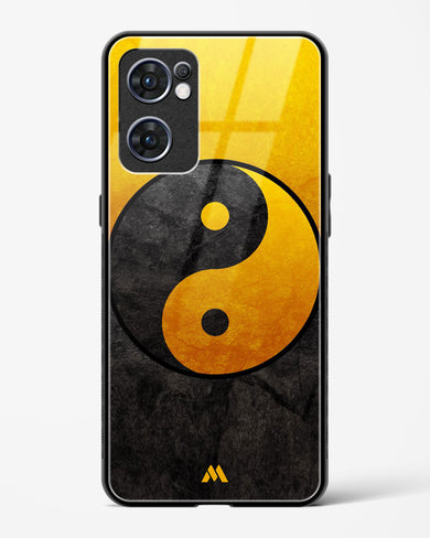 Yin Yang in Gold Glass Case Phone Cover (Oppo)
