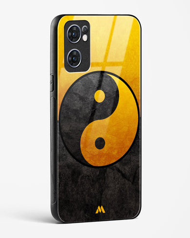 Yin Yang in Gold Glass Case Phone Cover (Oppo)