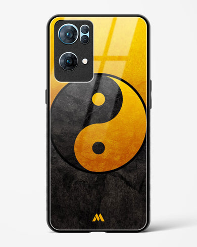 Yin Yang in Gold Glass Case Phone Cover (Oppo)