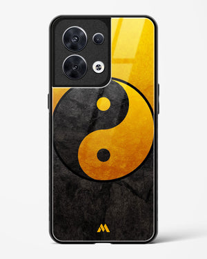 Yin Yang in Gold Glass Case Phone Cover (Oppo)