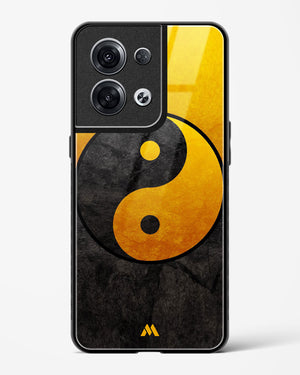 Yin Yang in Gold Glass Case Phone Cover (Oppo)