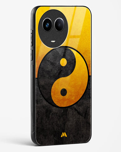 Yin Yang in Gold Glass Case Phone Cover-(Realme)