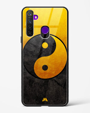 Yin Yang in Gold Glass Case Phone Cover (Realme)