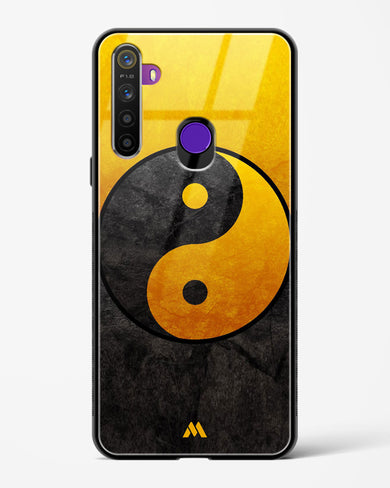 Yin Yang in Gold Glass Case Phone Cover (Realme)
