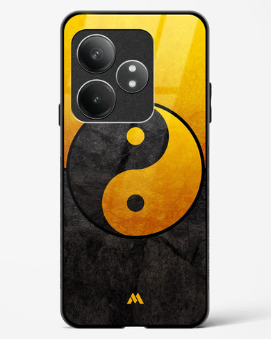 Yin Yang in Gold Glass Case Phone Cover (Realme)