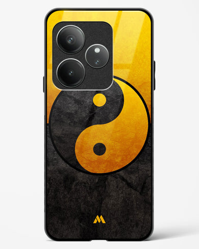 Yin Yang in Gold Glass Case Phone Cover (Realme)