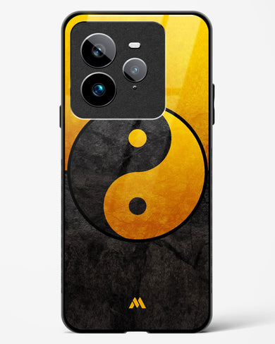 Yin Yang in Gold Glass Case Phone Cover (Realme)