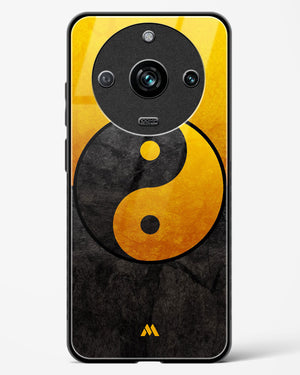 Yin Yang in Gold Glass Case Phone Cover-(Realme)