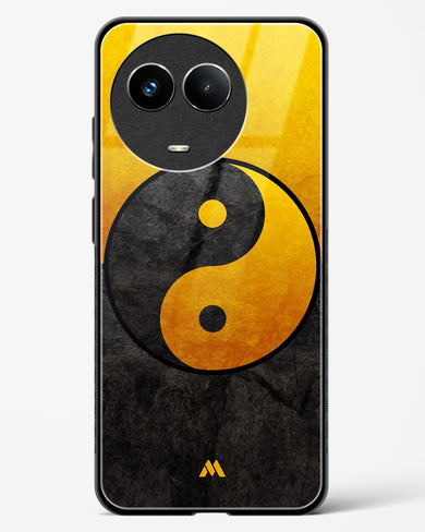 Yin Yang in Gold Glass Case Phone Cover (Realme)