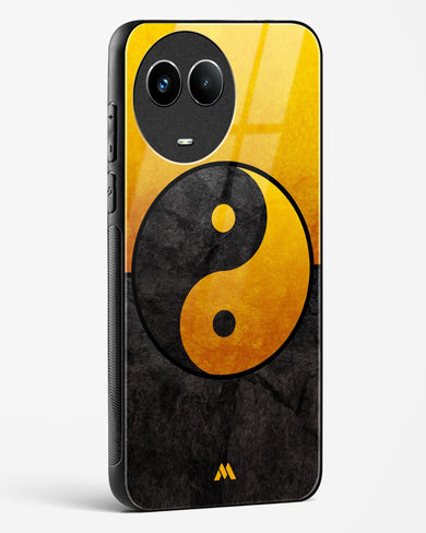 Yin Yang in Gold Glass Case Phone Cover (Realme)