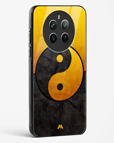 Yin Yang in Gold Glass Case Phone Cover (Realme)