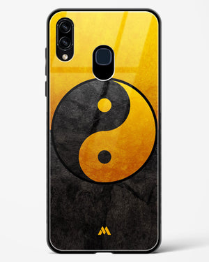 Yin Yang in Gold Glass Case Phone Cover-(Samsung)