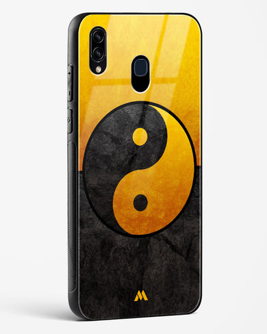 Yin Yang in Gold Glass Case Phone Cover-(Samsung)