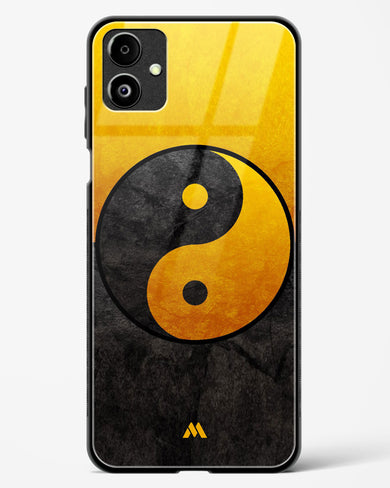 Yin Yang in Gold Glass Case Phone Cover (Samsung)