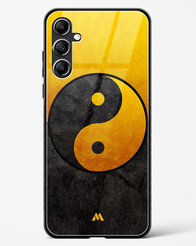 Yin Yang in Gold Glass Case Phone Cover (Samsung)