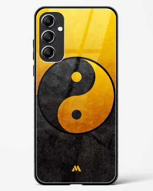 Yin Yang in Gold Glass Case Phone Cover-(Samsung)