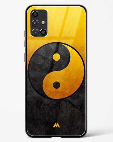 Yin Yang in Gold Glass Case Phone Cover-(Samsung)