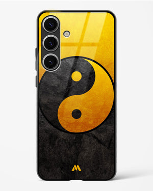 Yin Yang in Gold Glass Case Phone Cover-(Samsung)