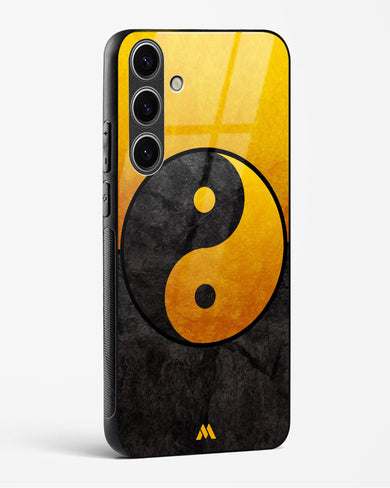 Yin Yang in Gold Glass Case Phone Cover-(Samsung)