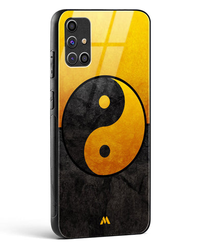 Yin Yang in Gold Glass Case Phone Cover (Samsung)