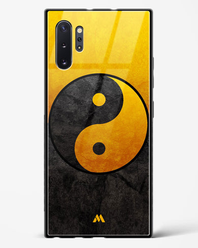 Yin Yang in Gold Glass Case Phone Cover-(Samsung)