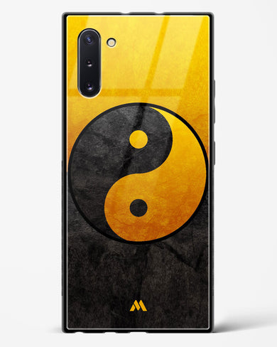 Yin Yang in Gold Glass Case Phone Cover (Samsung)