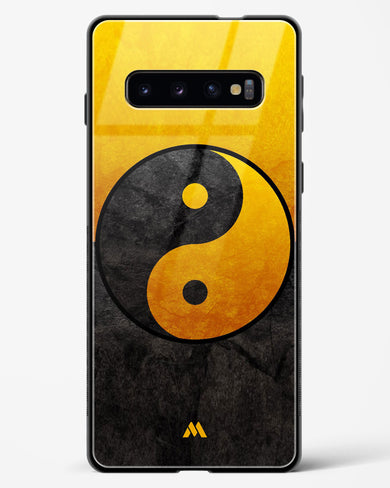 Yin Yang in Gold Glass Case Phone Cover (Samsung)