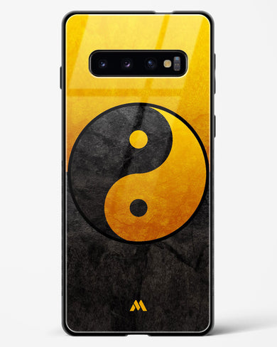 Yin Yang in Gold Glass Case Phone Cover-(Samsung)