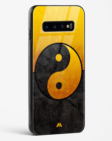 Yin Yang in Gold Glass Case Phone Cover-(Samsung)