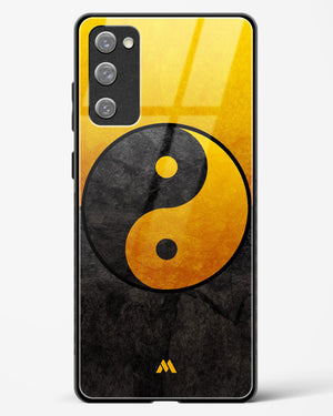 Yin Yang in Gold Glass Case Phone Cover-(Samsung)