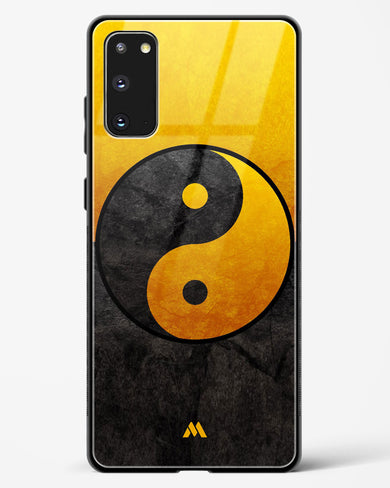 Yin Yang in Gold Glass Case Phone Cover-(Samsung)