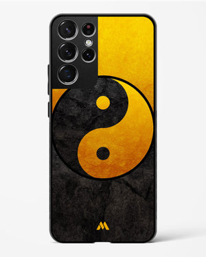 Yin Yang in Gold Glass Case Phone Cover-(Samsung)