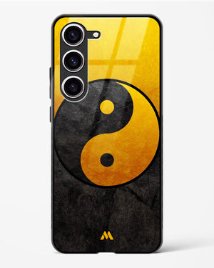 Yin Yang in Gold Glass Case Phone Cover (Samsung)